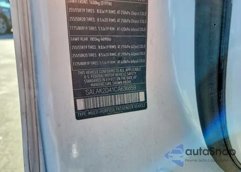 2012 Land Rover Lr4 Hse Luxury z USA, uszkodzony, nr VIN SALAK2D41CA636859